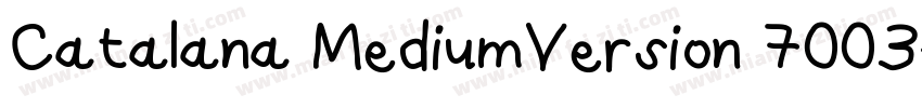 Catalana MediumVersion 7003字体转换